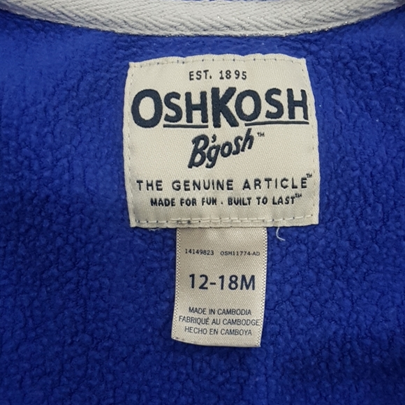 Oshkosh B'gosh hooded shirt 12 to 18 months - Picture 4 of 4
